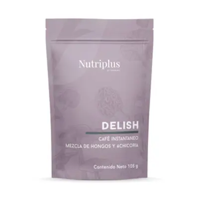 image of .Delish Café Instantáneo Mezcla de Hongos y Achicoria