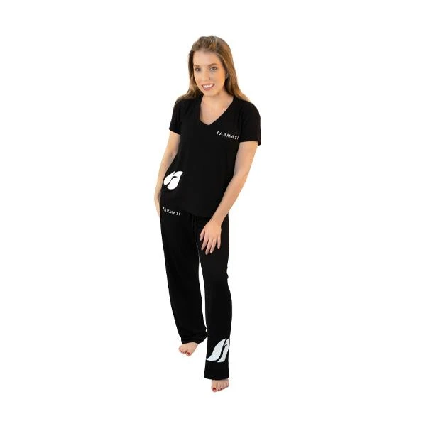 Conjunto Negro Farmasi (pantalón y playera) (L)